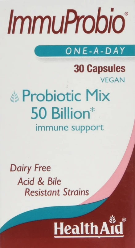 HealthAid ImmuProbio Digestive Vegan Capsules - Pack of 4, Total 120