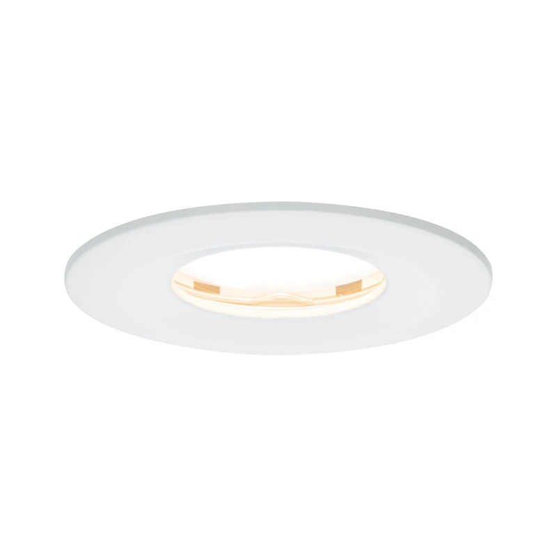Paulmann 93881 Premium Recessed Light Set Coin Slim dimmable Round Rigid IP65 LED 1x6.8W 230V 51mm White/alu