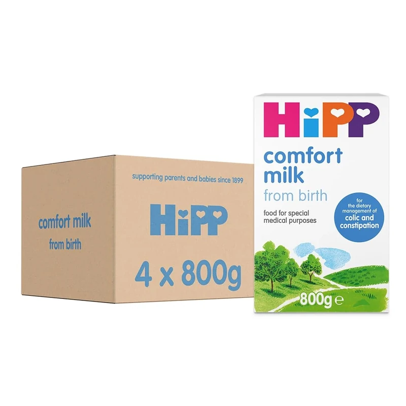 HiPP Comfort Baby Milk Powder Formula, From Birth, 800g (Pack of 4) - Image 1