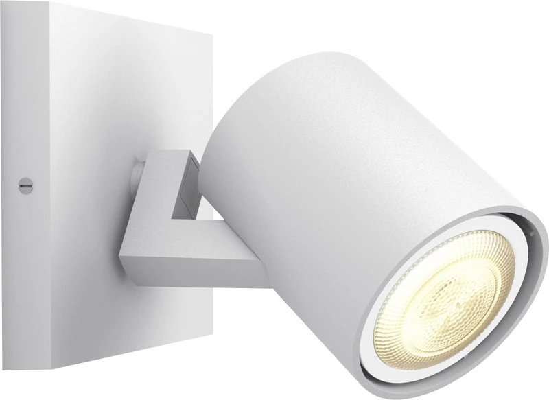 Philips Hue Runner White Ambiance Smart Single Wall Light LED [GU10] with Dimmer Switch, White, Works with Alexa, Google Assistant and Apple HomeKit - Image 1