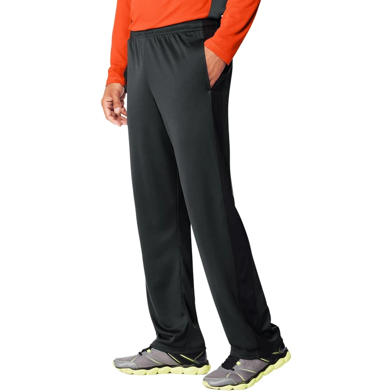 Hanes Men's Sport Xtemp Workout Pockets, Training Pants, Stealth/Black, Small - Image 1