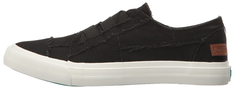 Blowfish Malibu Women's Contemporary Fashion Sneaker, Black Color Washed Canvas, 5 UK