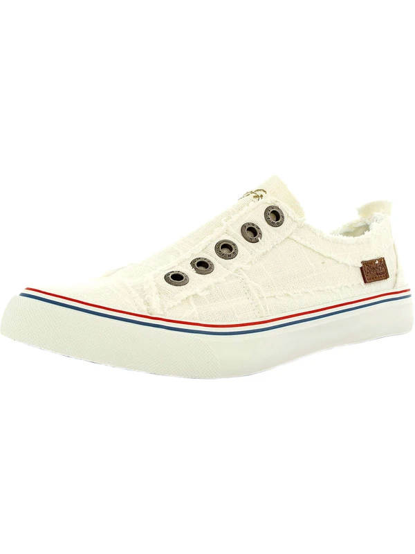 Blowfish Malibu Women's Play Fashion Sneaker, White Cozumel Linen, 5 UK
