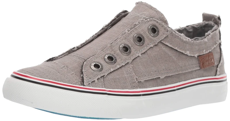 Blowfish Malibu Women's Play Fashion Sneaker, Grey, 8.5