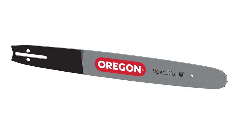 Oregon 180TXLBA074 0.325-Inch Pitch 45 cm Length 1.3 mm Gauge 10 Tooth Nose "SpeedCut" Professional Chainsaw Guide Bar with A074 Motor Mount - Black/Grey