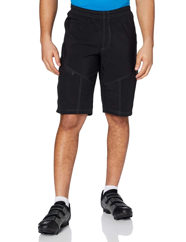 Gore Bike Wear Men's 2 In 1 Gore Selected Fabrics Knee Length Cycling Shorts - Black, Large