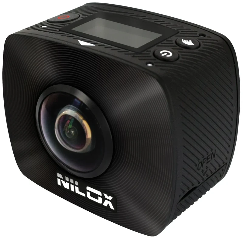 Nilox Action Cam Evo 360 + Full HD Camcorder, 1920 x 960P, 30 fps, 4.5 MP, Black - Image 1