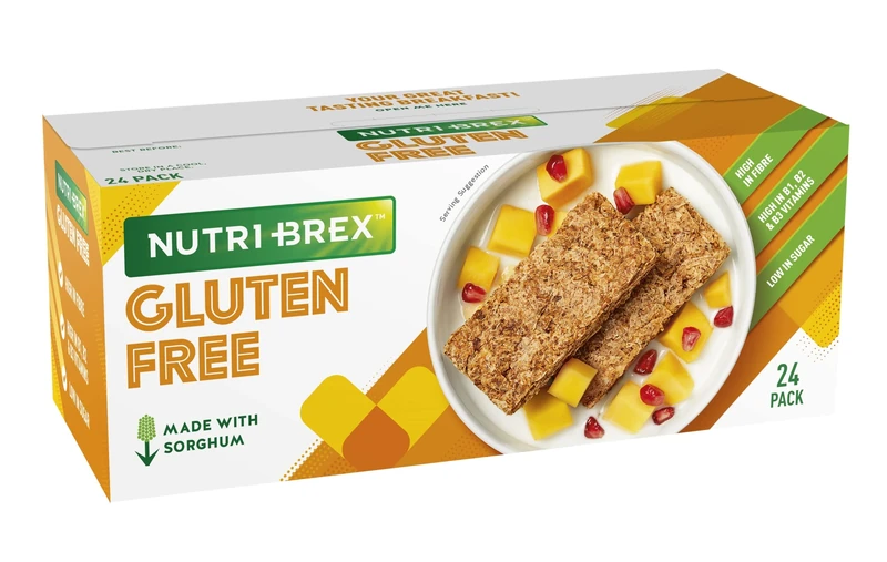 Nutri-Brex Gluten Free Cereal - Delicious High Fibre Low Sugar Breakfast Biscuits (24 per pack, 12 Packs)