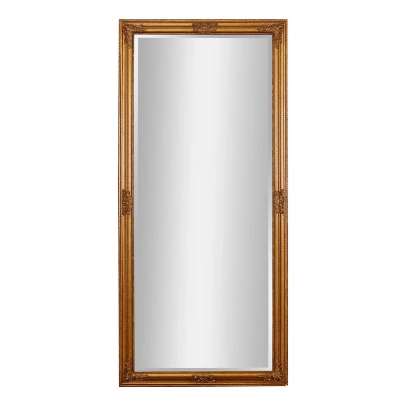 Barcelona Trading Churchill GOLD Large Shabby Chic antique Full Length leaner Floor Mirror 63"x29", 160 x 74