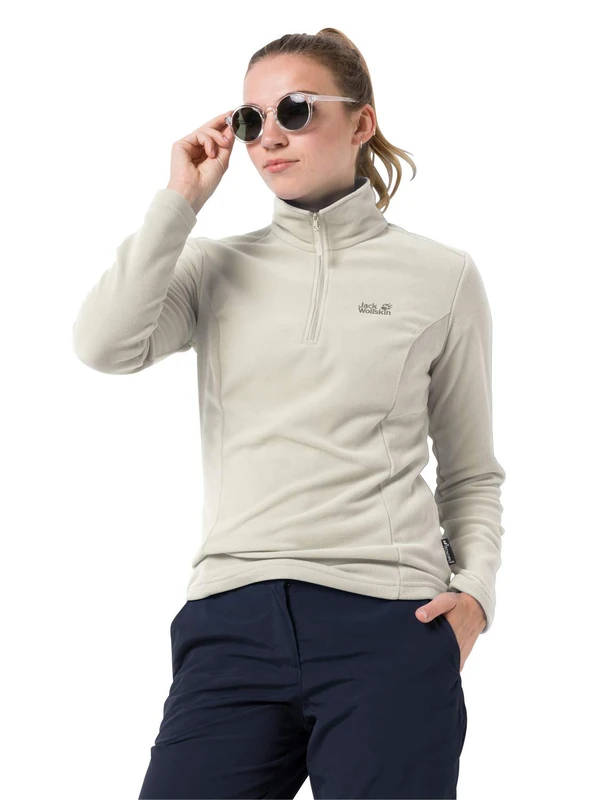 Jack Wolfskin Women Gecko Pullover - White Sand, Medium