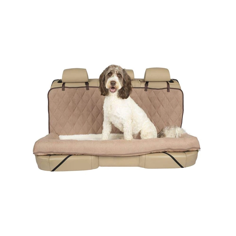PetSafe Solvit Car Dog Bed, Fits Bench Seat, Large-Brown