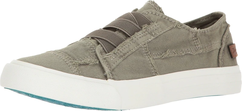 Blowfish Malibu Women's Contemporary Fashion Sneaker, Steel Grey Color Washed Canvas, 5.5 UK - Image 1