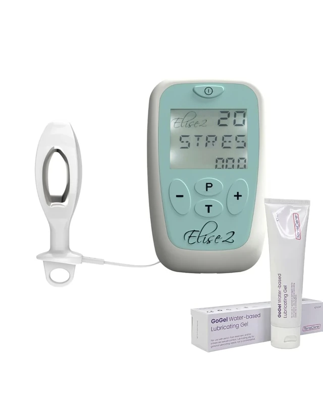 TensCare – Elise, Pelvic Floor Exerciser with Rechargeable Li-ion Battery & Go Gel Water Based Lubricant 100ml