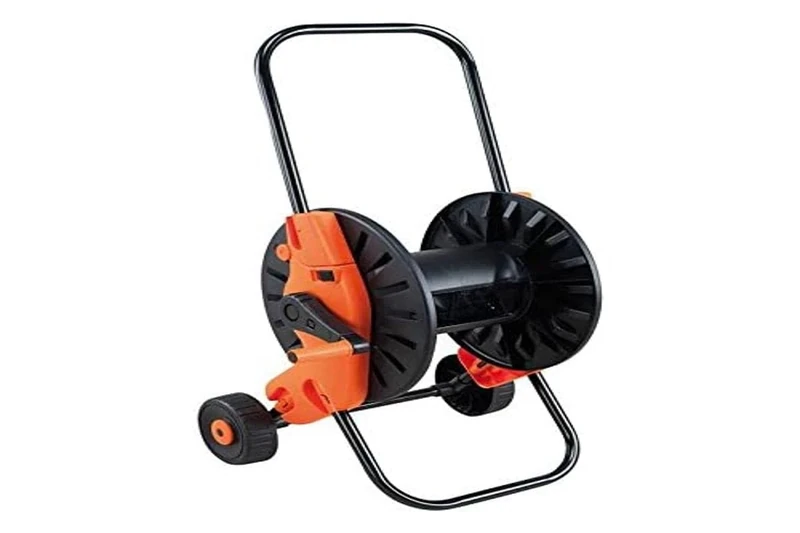 Hose Carrier for Garden – Model 151Z – Compatible with 1/2 and 3/4 Inch Hoses – Holds 60 Metres – Assembly Without Tools – Folding Design – Bikain