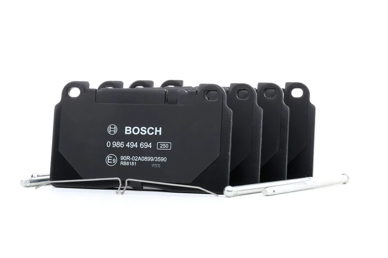 Bosch BP1689 - Brake Pads Car Front Axle - Bosch Quality - Reduced Noise and Dust - ECE-R90 Certified - Copper-Free - 1 Set of 4 Pads