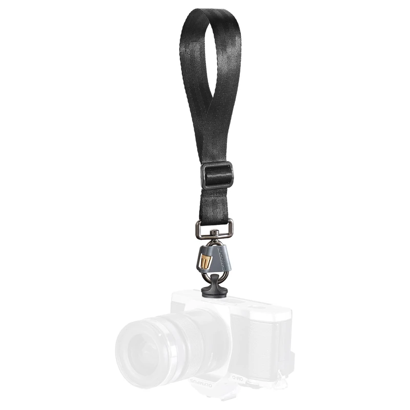BLACKRAPID Wrist Breathe Camera Strap with FastenR-FR-5 Abdominal Support, Black
