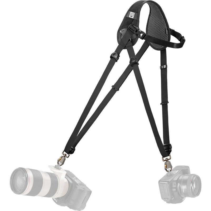 BLACKRAPID Hybrid Breathe-Double Camera Sling/Strap Abdominal Support, Black, One Size