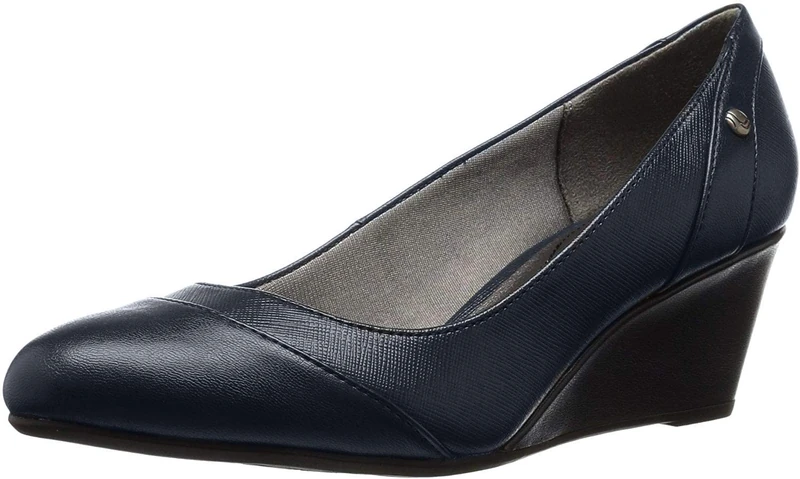 LifeStride Women's Dreams Wedge Pump, Classic Navy, 10 M US