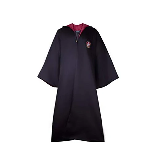 Cinereplicas Harry Potter Robe - Authentic Official Tailored Wizard Robes Cloak - Adults and Kids Size - Black & Red - S