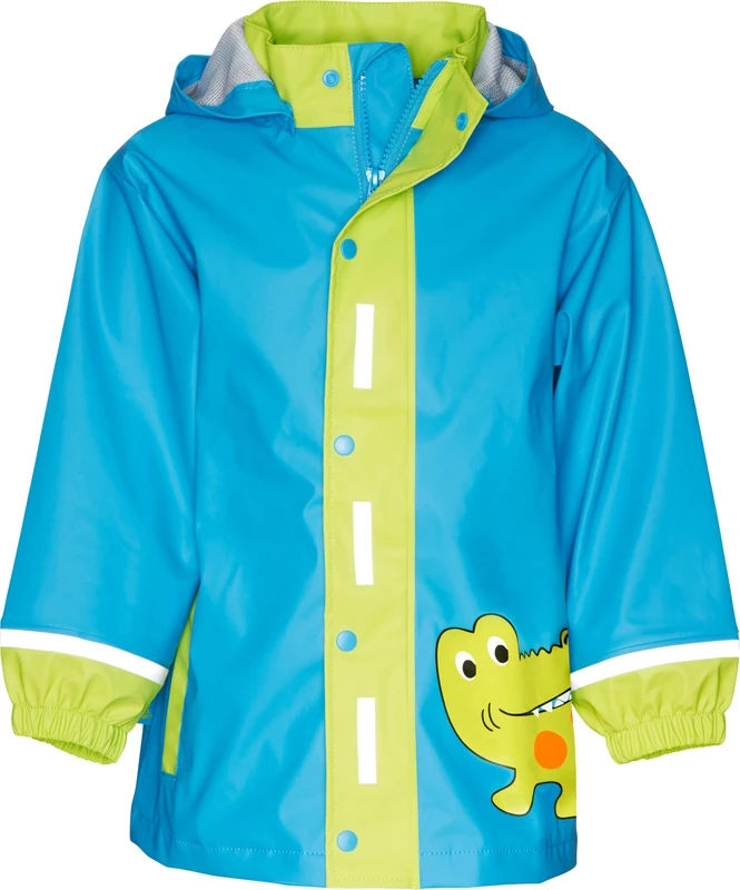 Playshoes Boy's Regenjacke Krokodil Raincoat, Blue (original), 116 - Image 1