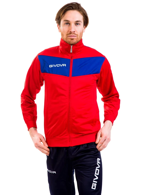 Givova, suit visa, light blue/red, 3XL