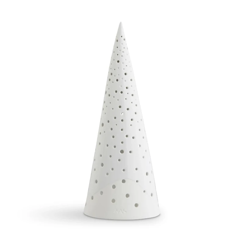 Kähler Nobili Tea Light Holder Tall Height 30 cm Danish Design White