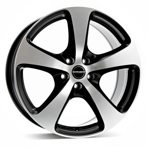 Borbet CC 8 x 17 ET 45 Bolt Circle 5 x 115 Hub Centering 70.1 CC 80745115570.1BPM, Black Polished Matt