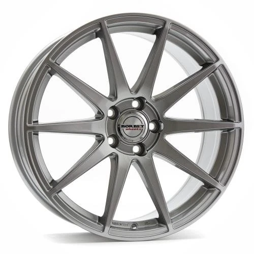 Borbet GT x 8.5 x 19 ET 30 Bolt Circle 5 x 120 Hub Centering 72.5 GT x 85930120572.5TG, Titan Glossy
