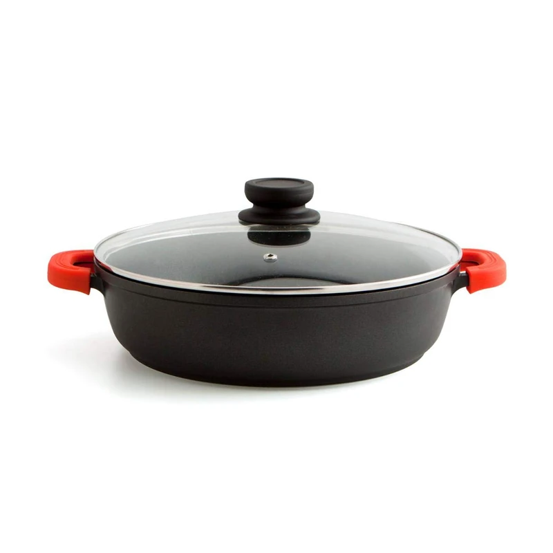 Quid 7679005 – Baking Pan 28 x 7.5 cm Intense, Color Black and Red, 30 x 30 x 10 cm