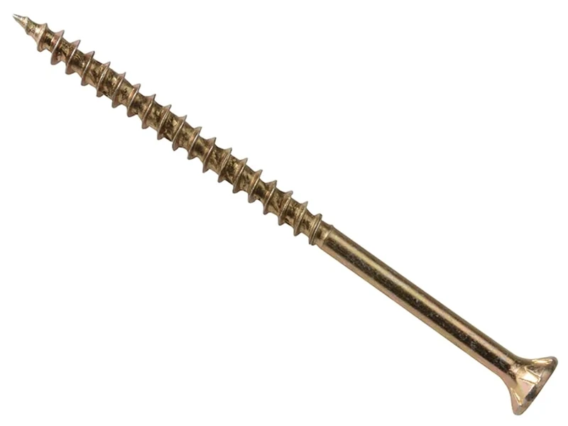 ForgeFast Elite Low-Torque Woodscrews | 6.0 x 240mm | Zinc Yellow Passivated | Box 100