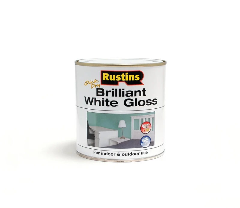 RUSTINS Brilliant White Gloss Paint 250ml