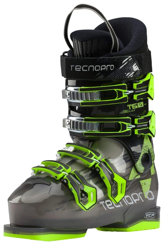Tecno Pro Junior Ski Boots T 60 Ski Boot, Children's, 226522902225, black/yellow, 22.5