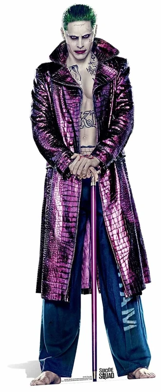 Star Cutouts SC1221 "Jared Leto as The Suicide Squad's Joker" Cardboard Cut Out, Yellow - Image 1