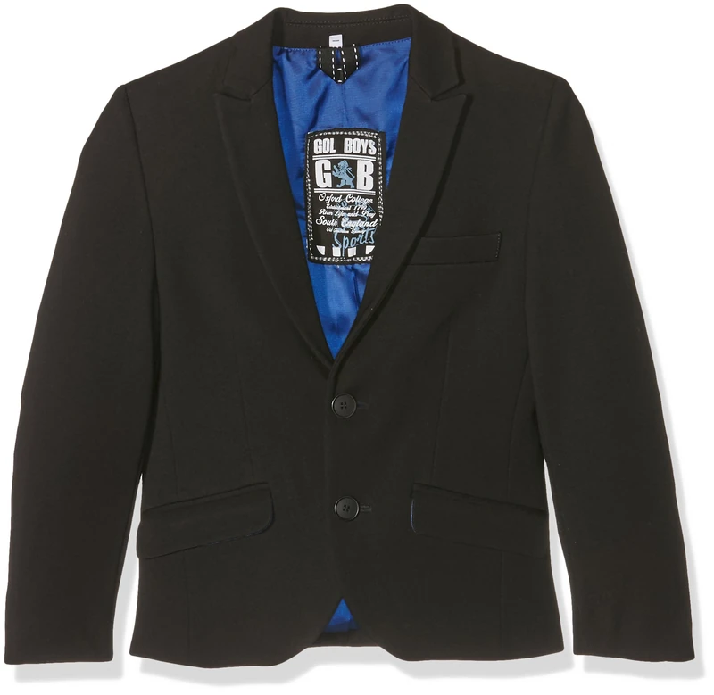 Gol Boys' Jersey-Blazer, Regularfit Sakkos, Black (Black), 170 cm