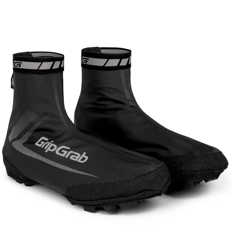 GripGrab Unisex Raceaqua X Waterproof Windproof Mtb Cx Gravel Overshoes Aero Cycling Mountain Bike Cyclocross Rain Shoe Covers, Black, XXXL 12.5-14 EU