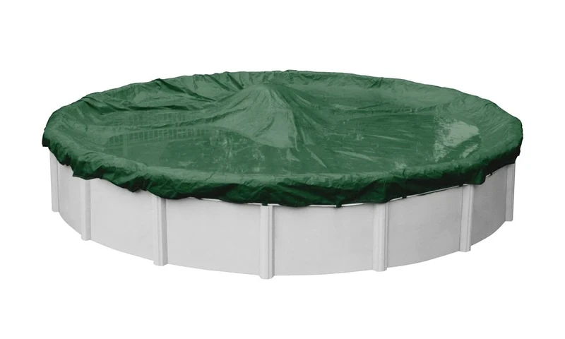 Pool Mate 3721-4-PM Winter Pool Cover, Extra Heavy-Duty Green, 21 ft Above Ground Pools