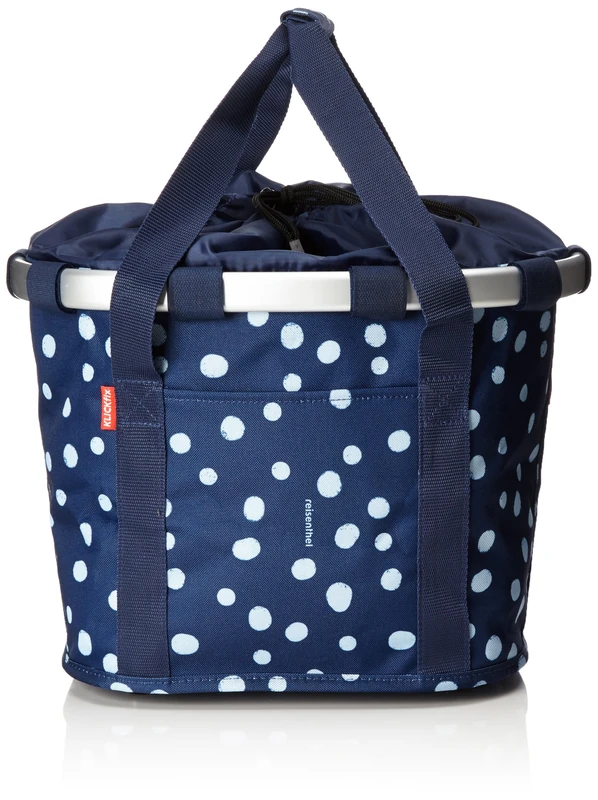 KlickFix bikebasket Indio handlebar bag, Unisex, 0303SN, spots navy, 35 x 28 x 26 cm