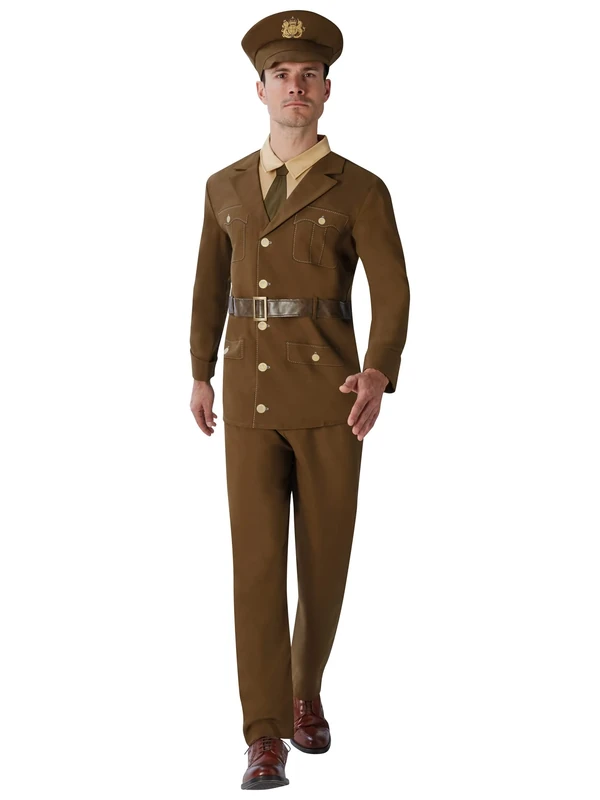 Rubies 810986STD000 WW1 Generic World War One Soldier Adult Fancy Dress, Multicolour, STD Halloween, World Book Day