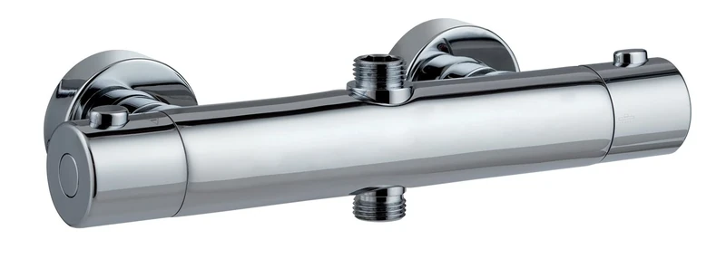 Wirquin 60721399 Comfort Thermostatic Mixer Tap Round 1/2 Inch, Chrome-Plated, Norme