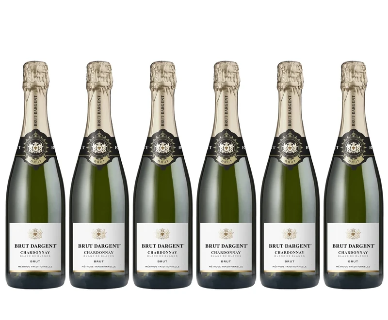 Brut Dargent - Chardonnay Brut, Blanc de blancs, Sparkling wine méthode traditionnelle (6 x 0,75L)