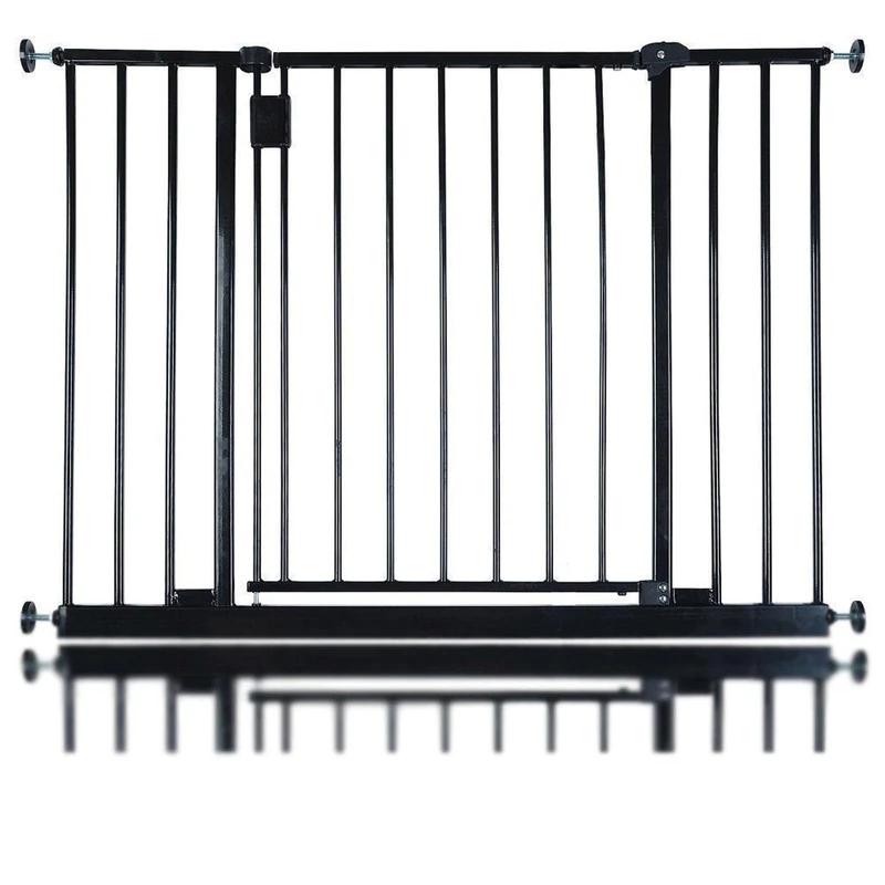 Safetots Extra Wide Hallway Gate, 97cm - 103cm, Black, Pressure Fit Baby Gate, Safety Barrier for Hallways and Wide Spaces, Easy Installation