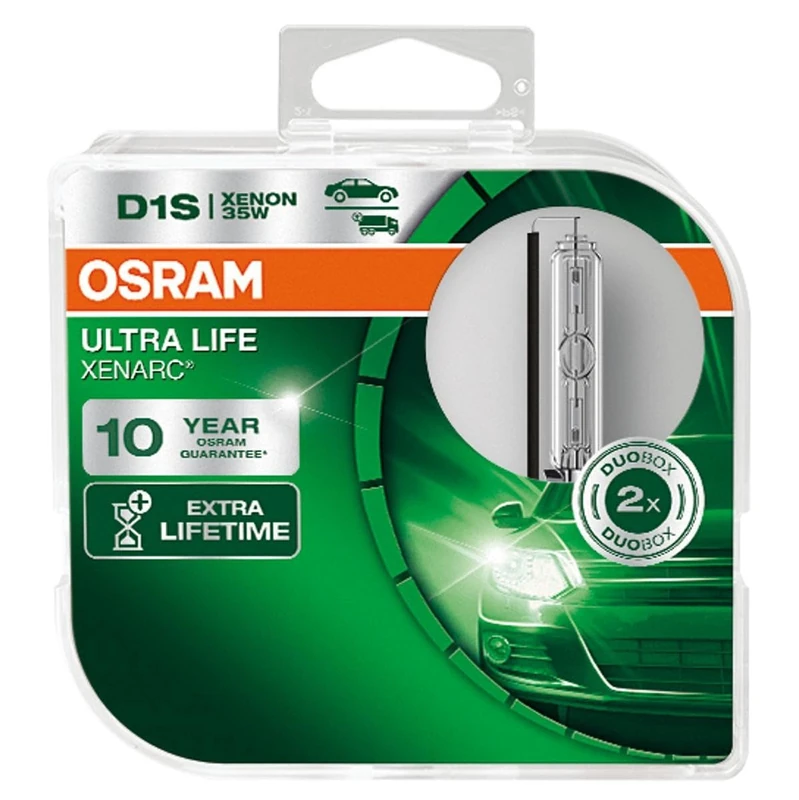 OSRAM Xenon Headlight Lamp, Light Blue, Duo Box - Image 1