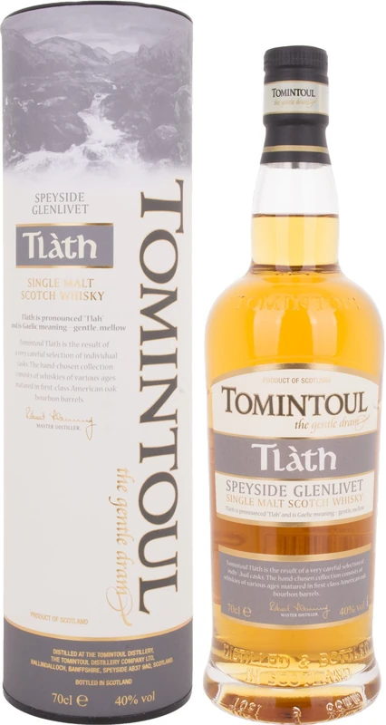 Tomintoul 40% T'ath Non Aged, 70 cl - Image 1