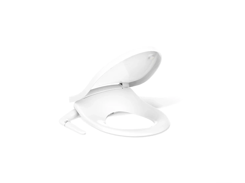 KOHLER K-76923-0 Puretide Manual Cleansing Round Toilet Seat, White