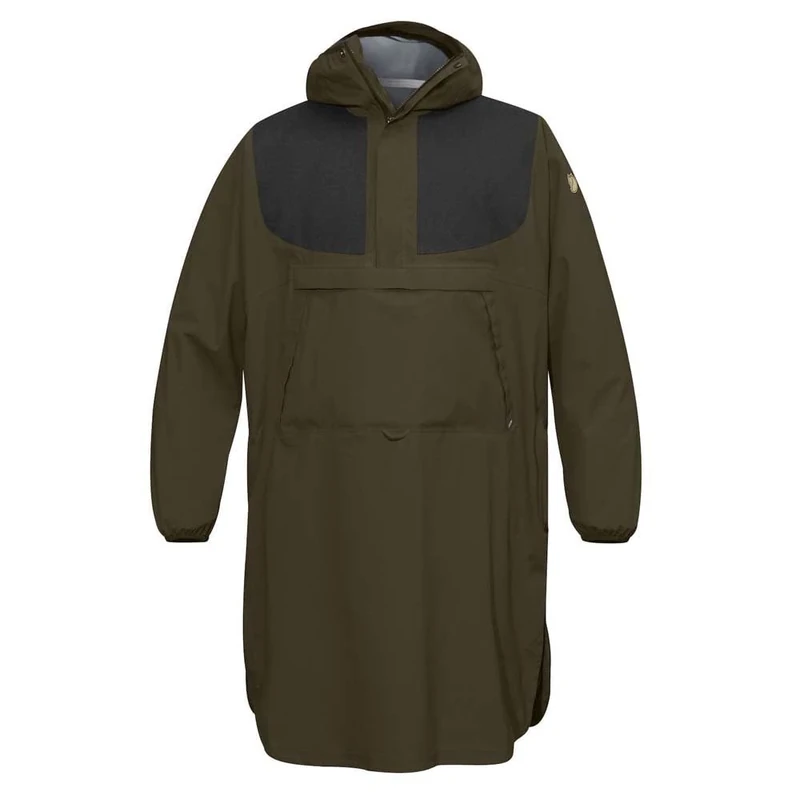 Fjallraven Lappland Eco-Shell Poncho Sport Jacket - Dark Olive, S/M