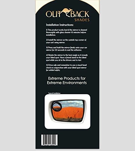 Outback Shades OSUSA BSM Blind Spot Mirrors for Cars by Outback Shades