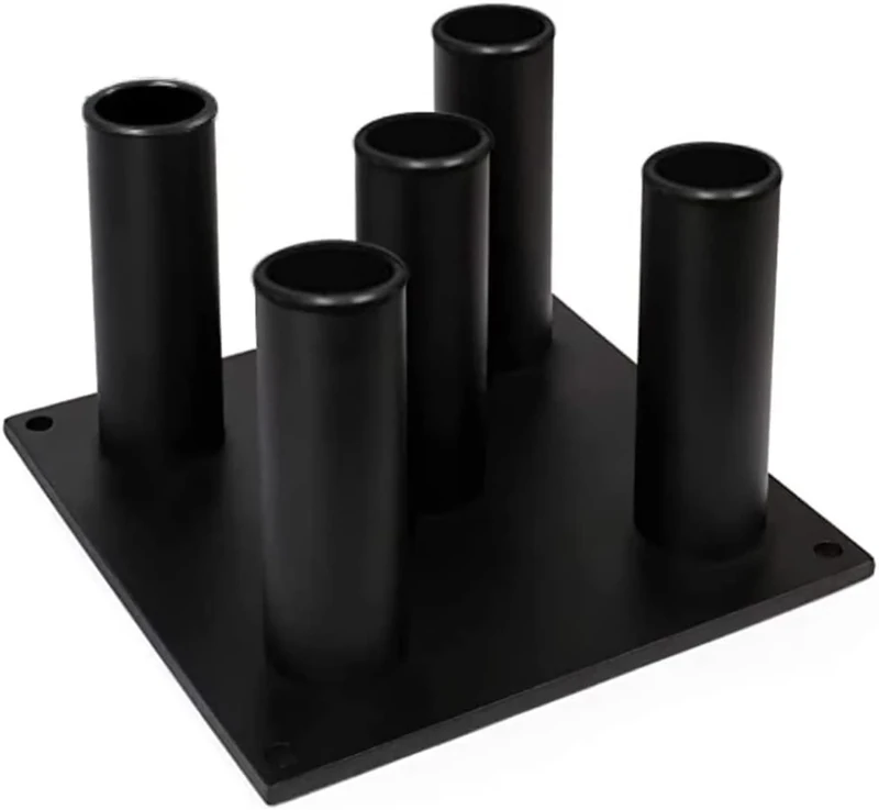 Yes4All AEA6 Vertical Barbell Storage Rack Stand, 5 Bars,7inches x 2.2inch