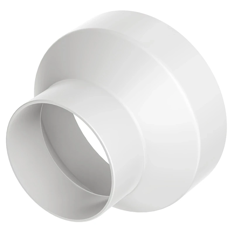 Hon&Guan Ducting Reducer 150mm to 100mm, 6 to 4 inch Extractor Fan Reducer Circular Reducing Joint Duct Pipe Connector Adaptor