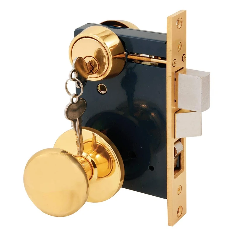 Segal SE 27570 Entrance Mortise Lockset, 2-1/2 in. Backset, Wrought Solid Brass, Double Cylinder