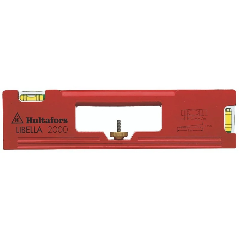 Hultafors 407001 Aluminum "Libella 2000" Spirit Level - Red
